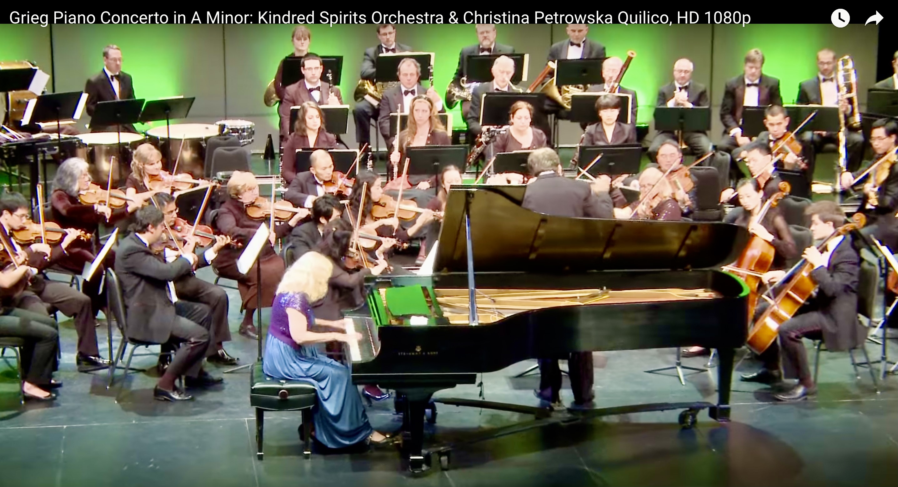 Concerto pour piano de Grieg, Christina Petrowska Quilico, Kindred Spirits Orchestra, Kristian Alexander, chef d’orchestre